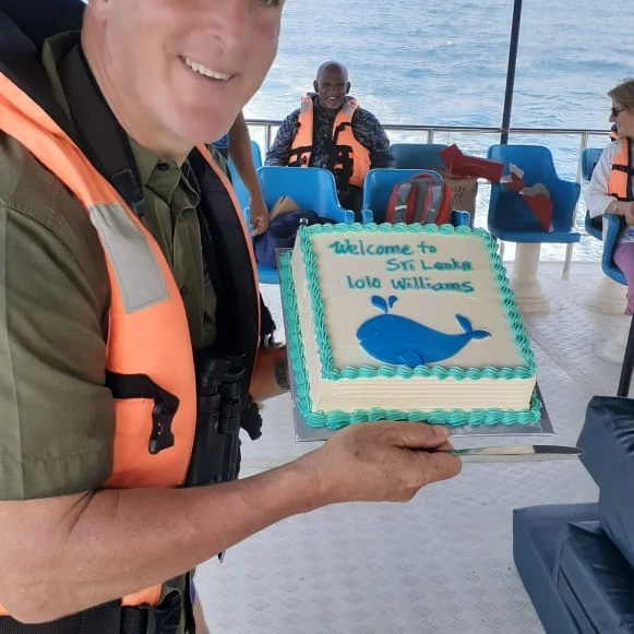 Mr. Iolo Williams with Mirissa Water Sports